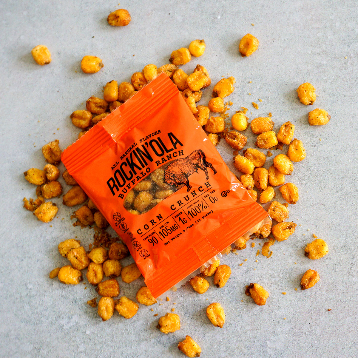 Corn Ranch Snack Corn Crunch – Buffalo Ranch IW – Rockin'ola